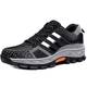 CHNHIRA Damen Herren Sicherheitsschuhe Arbeitsschuhe Schutzschuhe mit Stahlkappe (EU 43, Schwarz)