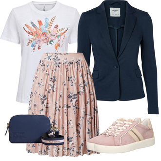 Outfit s Modrá Taška Přes Rameno/Taška/Doplňek/Malá Taška Ted Baker "Cool vzhled na jaro"
