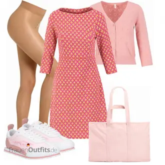 Outfit mit Rosa/Beige/Blau Tasche Under Armour "Sommer Look für den Alltag"