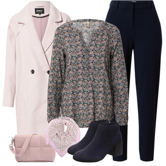 Outfit mit Schwarz Stiefel Camper "Super schönes Outfit fürsBüro"