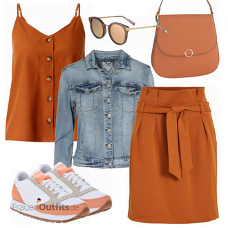 Outfit mit Sneaker Saucony "Sommer Bekleidung"
