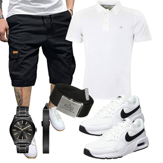 Casual Outfits Edel mit Schwarz Armani Exchange "Cooles Outfit"Look: Edel