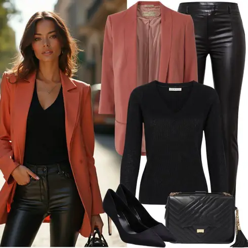 Schwarz Trotteur/Pump Niedriger Absatz/SommerStiefelette/Bequemer Pump/Chelsea Boot/Business-Schuh/Lederschuh/Clog Für Herbst & Winter/Bequemer Schuh ANDREA CONTI kombinieren