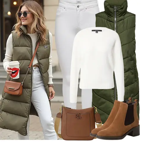 Comment poter Vert foncé Robe Grande Taille/Parka grande taille JdY avec Vert foncé Robe Grande Taille/Manteau Parka grande taille JdY