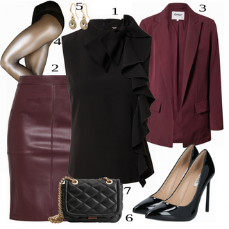 Outfit sa Plava Salonka & Visoki Pet Guess "Elegantan Outfit za jesen"