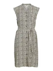 OBJECT Kleid ''''LEONORA SELINE'''' creme / schwarz