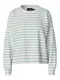 PIECES Sweater majica 'PCChilli'  petrol / bijela