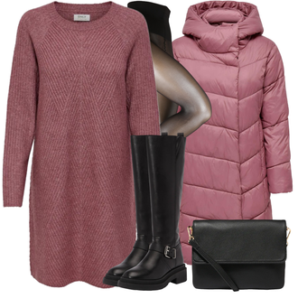 Kombinacije za zimu sa Crna/Siva/Tamnosiva/Krem/Bež najlonska čarapa/Hulahopke najlonke/potporne tajice/Hulahopke Velike Veličine Swedish Stockings "Outfit za zimu"