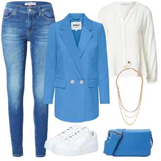 Outfit mit warehouse "Skyblue Alltagsoutfit"