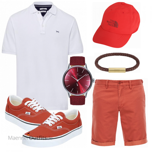 Rot Accessoire Schmuck Boss kombinieren