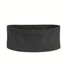 Versatile Black Nylon Sports Waist Pack With Textured Design - Lightweight & For Outdoor Activities - Machine Washable, Secure Storage Belt