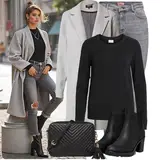 Feine Gummistiefeletten Outfits image