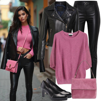 tenues avec Noir Veste Synthétique/Veste en Cuir/Veste d'Automne/Veste Durable/Veste avec Zip Latéral/Bomber en Cuir/Veste à Capuche/Veste en Simili Cuir bershka "Look professionnel"