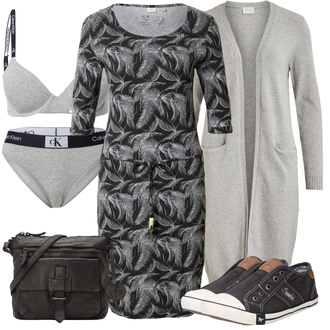Outfit mit Schwarz/Dunkelblau/Braun Canvas-Sneaker/Sneaker Low/Sommer Sneaker/Schuh Ohne Schnürsenkel/Turnschuh ohne Schnürsenkel/Sneaker Mit Seitlichem Reißverschluss Mustang "Schöner Sommer Look"