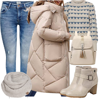 Mit Nieten Leder Outfit mit Beige/Braun/Khaki Vintage Stiefelette/Gefütterte Stiefelette/Leder Stiefelette/SommerStiefelette QUEEN HELENA "Freizeit Outfits"