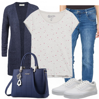 Old Skool Outfit mit Grau Vans "Sila"