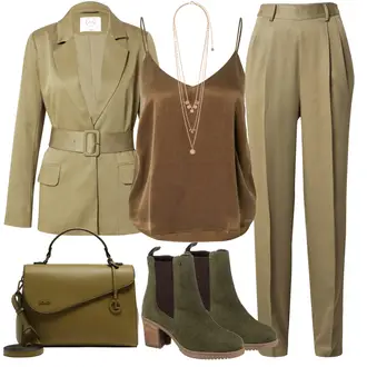 Outfit Inspo Schule mit Beige/Khaki Hose Große Größe/Business Hose/Bügelfaltenhose/Anzughose/High Waist Hose/Hose mit Schlitz/Bundfaltenhose/Bundfaltenhose guido maria kretschmer women, Dunkelgrün/Beige/Khaki Mantel/Blazerjacke/Boyfriend Blazer/Cargoblazer/Lässiger Blazer/Lederjacke/Eleganter Blazer/Longblazer/Oversize Blazer/Kurzblazer/Lederjacke für Männer/Lederjacke guido maria kretschmer women "Outfit Inspo für Damen"Look: Konzert, Firmenfeier, Hütten, Muttertag, Schule, Besondere Anlässe, Pop Konzert, Theater