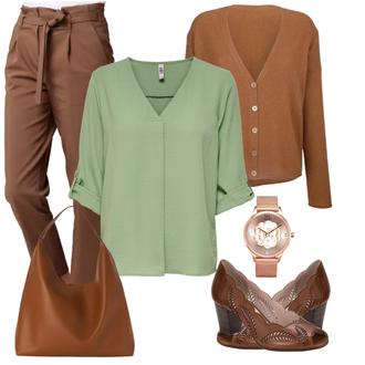 Outfit mit High Heel GERRY WEBER "Cooler Look Für Den Frühling"