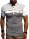 Leif Nelson Herren Sommer T-Shirt Polo Kragen Slim Fit Baumwolle-Anteil Basic schwarzes Männer Poloshirts Longsleeve-Sweatshirt Kurzarm Weißes Kurzarmshirts lang LN1420 Weiss Medium
