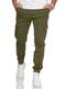 JACK & JONES Infinity Herren Cargohose Ollie ARIS Freizeithose Cargo Joggers (Olive Night, W32 L32)