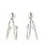 Blond ACCESSORIES Ohrstecker Double silber