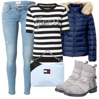 Outfit s Černá Třpytivé Šaty/Pletený Oděv/Svetrové Šaty Guess "Zimní outfity"