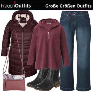 Outfit mit Kurzmantel miamoda "Praktische Große Größen Outfits"