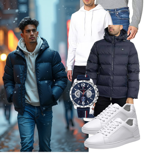 Dunkelblau/Hellblau/Blau Steppjacke/Kapuzenjacke/Daunenjacke/Winterjacke/Puffer Jacke GANT kombinieren
