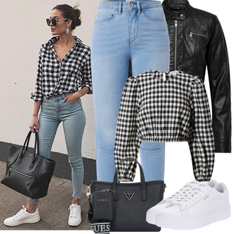 Elegantan, Sportski Ljeto Outfit sa Bijela Niska Tenisica/Tanka tenisica/Tenisica s platformom/Rupičasta tenisica Puma "Proljetni Outfit"Look: Skater, Sportski, Ležerno, Unisex, Disko, Bad Taste, Estetika