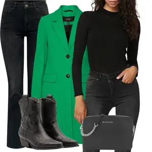 Outfit met Wit/Zwart Premium Schoen/Mocassin PRADA "Herfstse vrijetijdskleding"