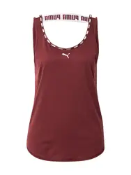 PUMA Sporttop aubergine / weiß
