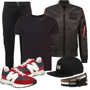 Logoprint Outfit mit Schwarz Vans "Freizeit Outfits"