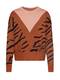 PIECES Pullover ''''PCIBBA'''' cognac / rosa / schwarz