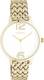 OOZOO Timpieces - goudkleurige horloge met goudkleurige roestvrijstalen armband - C11022
