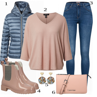 Outfit sa Bež Pletenina New Look "Savršeno za jesen"