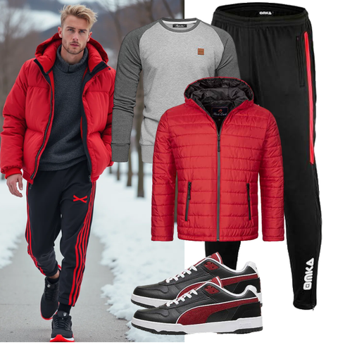 Steppjacke/Outdoorjacke Rock Creek kombinieren