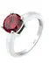 ELLI Ring dunkelrot / silber