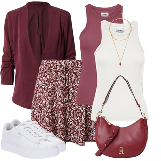 Standesamt Outfit Casual Braut mit Weiß Sneaker Low/Plateau-Sneaker/Schmaler Sneaker/Sneaker Mit Lochmuster Puma "Stylisches Outfit für den Frühling"Look: Uni, Esthetische, Bad Taste, Casual, Disco, Skater, Sportlich, Unisex