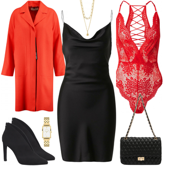 Outfit mit Rot Große Größe GERRY WEBER "Edler Abendlook"