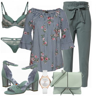 Outfit mit Uhr Armani Exchange "Stylischer Look für den Frühling"