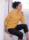 Braune Rollkragen Strickpullover image