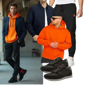 Laufen Winter Outfit mit Dunkelblau/Blau/Hellblau Übergangsjacke/Frühlingsjacke/Sommerjacke/Uniformjacke/Fliegerjacke/Bomberjacke donhobo "Freizeit Outfit"Look: Angeln, Jagd, Arbeits, Freizeit, Reiten, Laufen