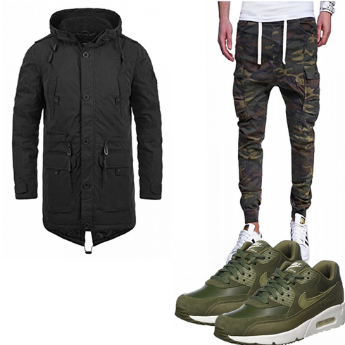Blau Overall/Jacke Winter Parka !Solid kombinieren