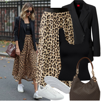 Elegantan, Sportski Ljeto Outfit sa Siva/Bijela/Krem Tanka tenisica/Niska Tenisica/Kožna tenisica Puma "Proljetni Outfit"Look: Skater, Hip Hop, Unisex, Sportski, Ležerno, Pametno ležerno, Bad Taste