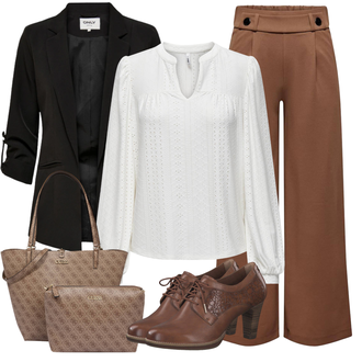 Outfity na podzim s Černá Blůzové Sako/Dlouhý Sako/Neformální Sako/Cargo Sako/Smokingové sako/Oversize Sako/Krátké Sako/Boyfriend Sako/Blejzrové Bund/Kožená Pánská Bund/Kožená bunda pro muže Only "Trendový podzimní outfit"