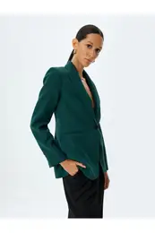 Blazer Jacket Double Breasted Pocket Detail