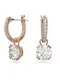 Swarovski Ohrringe rosegold / transparent