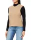 PIECES Damen Pcellen O-Neck Knit Vest Noos Bc, Silver Mink, S