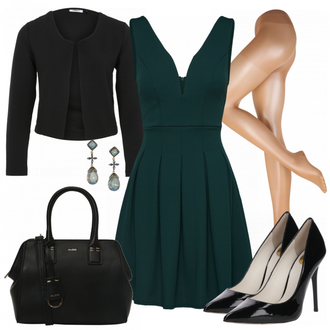 Party Outfits mit Kleid Große Größe Wal g. "Diana"