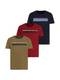 TOM TAILOR Denim Herren Triplepack T-Shirt mit Print